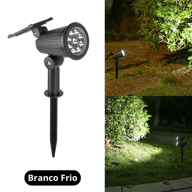 Luminária Espeto Jardim Super Led Energia Solar