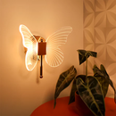 Arandela LED Borboleta Light Dourada