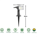 Luminária Espeto Jardim Super Led Energia Solar